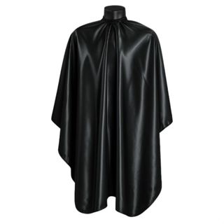 Capas de Corte Adulto Profissional Cetim Preta lisa Barbeiros Cabeleireiro Barbe shop em Oferta na Shopee
