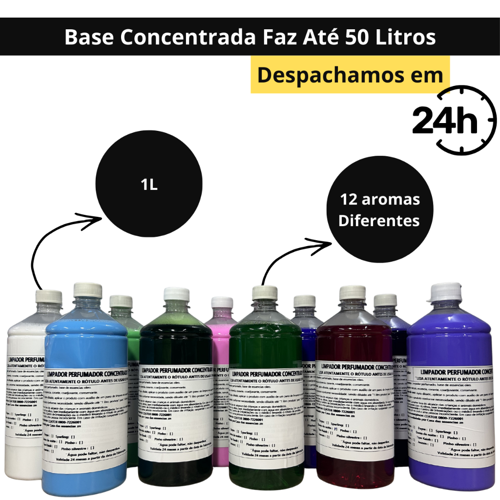 Desinfetante Concentrado Faz Até 50 Litros Eliminador de Odor Rende Muito Escolha suas Fragrâncias em Oferta na Shopee