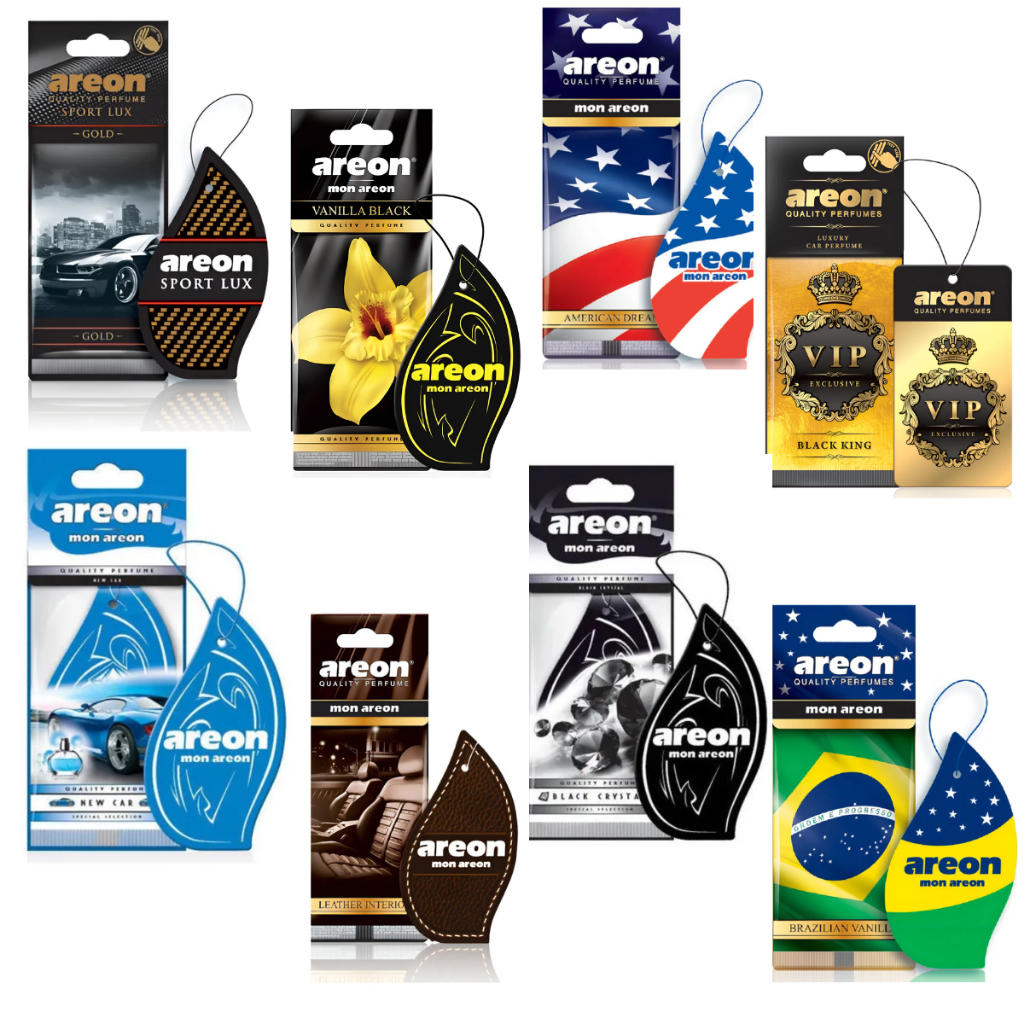 Aromatizante Automotivo Cheirinho Carro Papel Areon Variações de Fragância