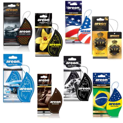 Aromatizante Automotivo Cheirinho Carro Papel Areon Variações de Fragância