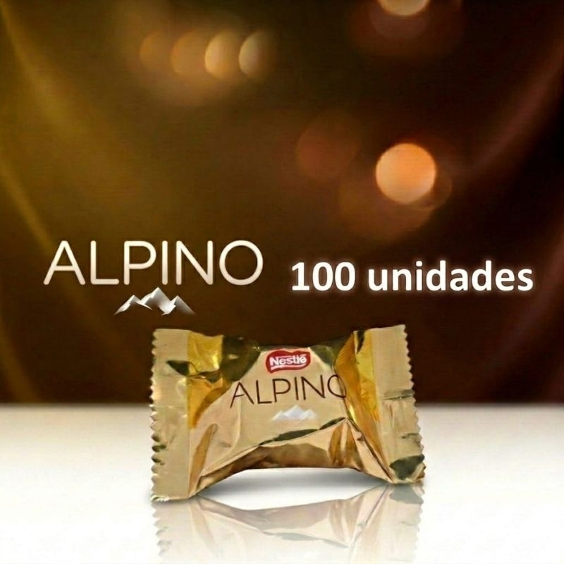 Chocolate Alpino Nestlé 100 unidades - aprox. 1,3 kg em Oferta na Shopee