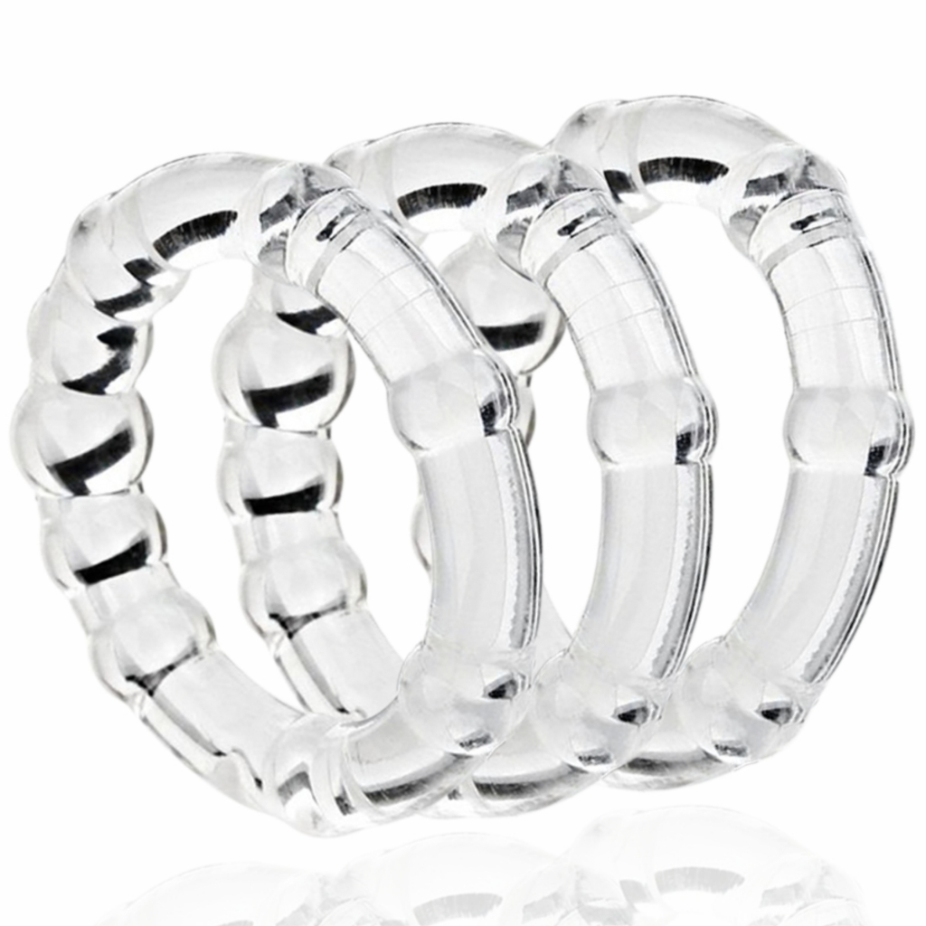 Kit 3 Anéis Peniano Silicone Macio Flexível Retarda Prolonga Ereção Ejaculação Anel Pênis Sexo Gozar em Oferta na Shopee