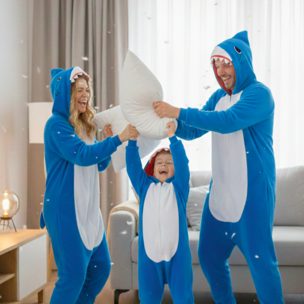 Macacão Pijama Kigurumi Cosplay Unicórnio Vários Personagens Unissex Dinossauro Tubarão Vaquinha