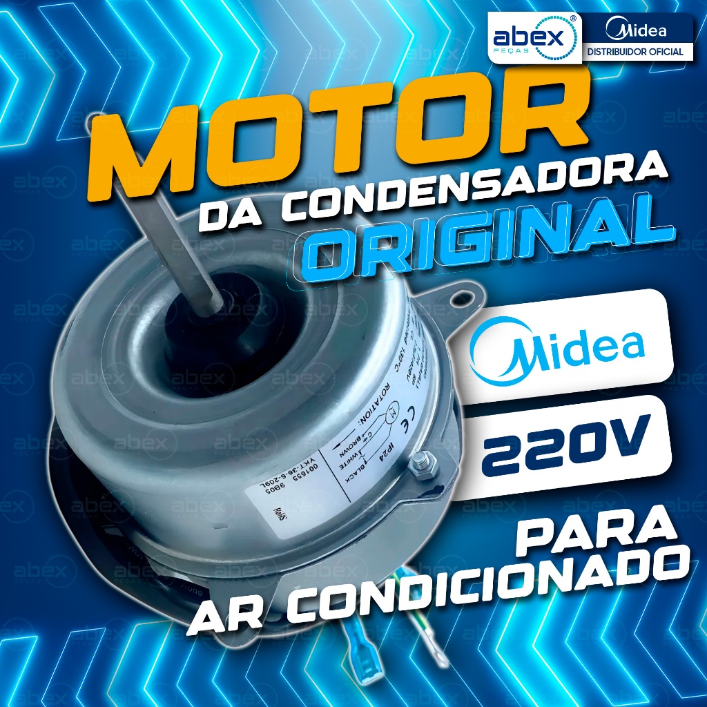 Motor Ventilador Condensadora Ar Condicionado Springer Midea Carrier 9000 12000 25906085 Original