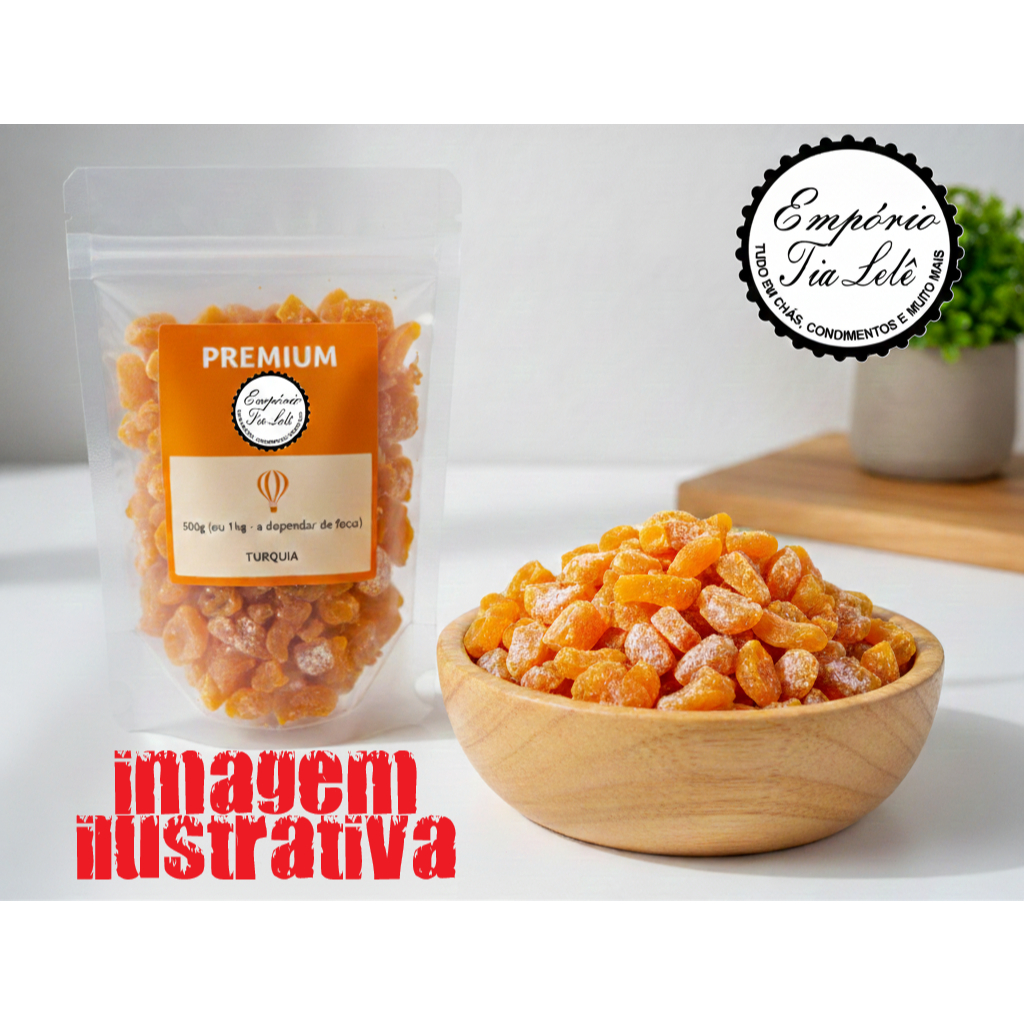 Damasco Turco Pedaço  500g e 1kg - Premium em Oferta na Shopee