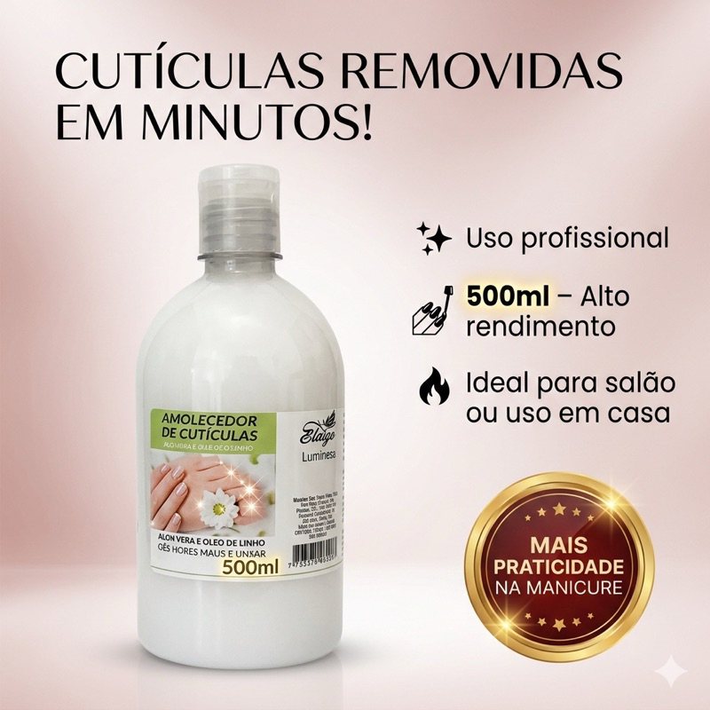 Amolecedor De Cutículas Aloe Vera Biotype 500ml em Oferta na Shopee