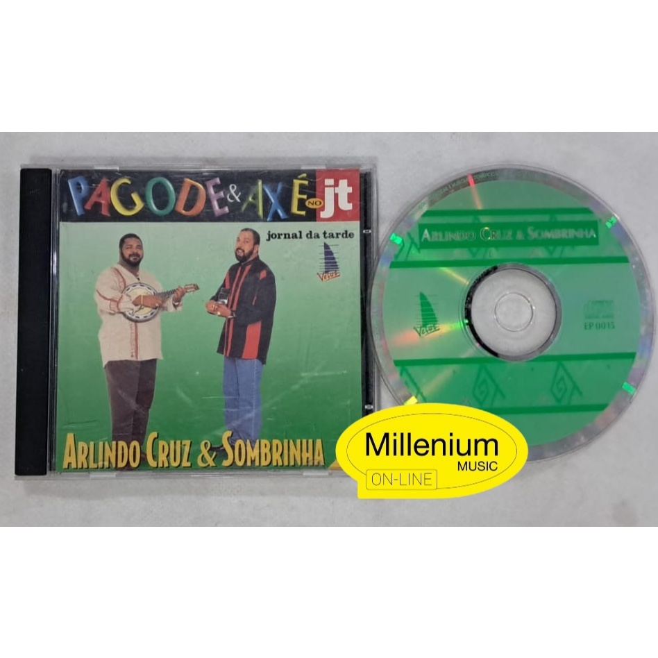 CD Arlindo Cruz & Sombrinha  Da Música Série Pagode & Axé No JT 1996  Original Gravadora Colecionador Ótimo Estado