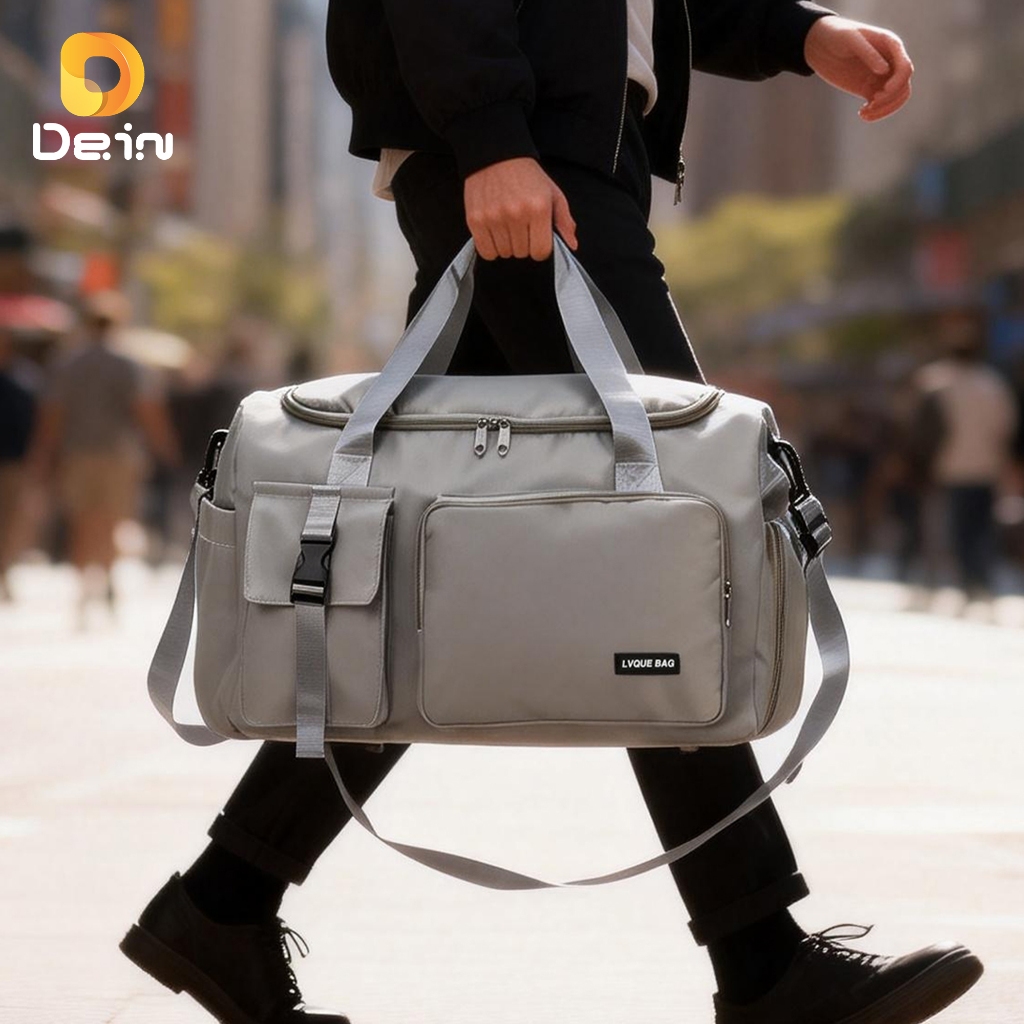 Bolsa Esportiva 36L Viagem Academia Impermeável Grande com Suporte Mala e Bolso Traseiro em Oferta na Shopee