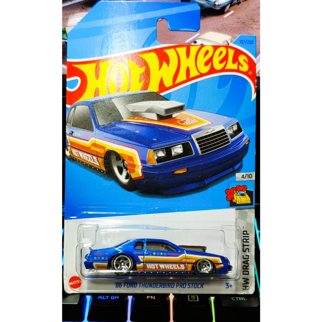 Hot Wheels - 86 Ford Thunderbird Pro Stock | Carrinho Miniatura Die-cast