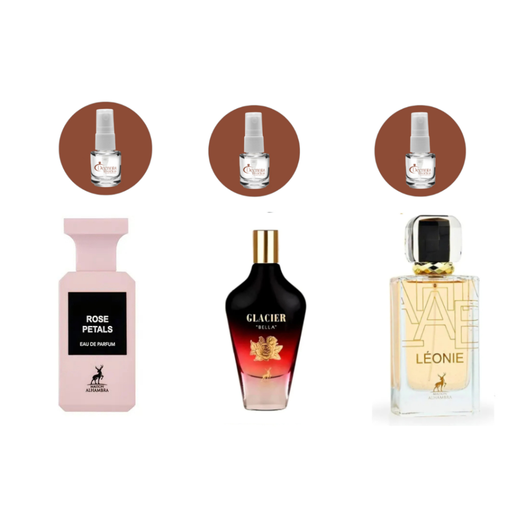 Perfumes  Árabes Femininos:  Rose Petals | Perfume Maison Alhambra Leonie EDP | Perfume Glacier Bella |  Escolha o seu.