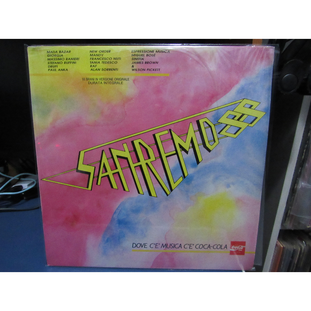 Disco LP Vinil San Remo 88 Importado Itália New Order Paul Anka