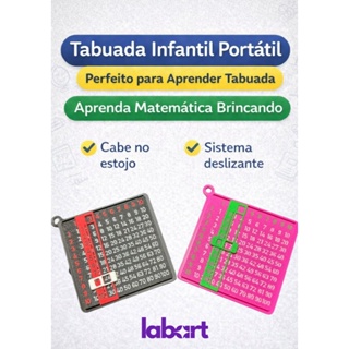 Tabuada Infantil Interativa Portátil | Chaveiro Educativo Escolar 6-10 Anos | Matemática Fácil em Oferta na Shopee