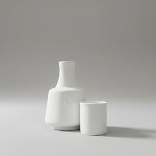 Moringa 800ml com Copo - Porcelana Branca VAI AO FORNO E MICRO ONDAS em Oferta na Shopee