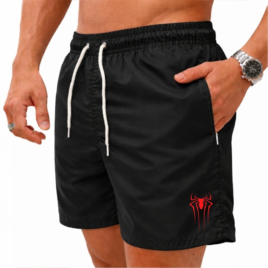 Bermuda Short Mauricinho Aranha Masculino Ideal Para Treinos Academia Laser em Oferta na Shopee