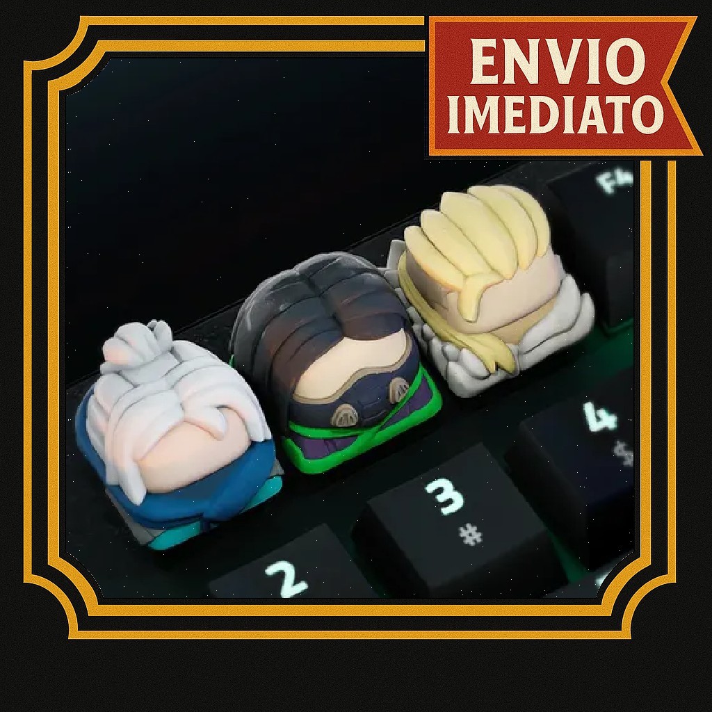 Keycap Valorant Game Tecla de teclado mecânico setup PC personalizado Sova Jett Viper Valorant