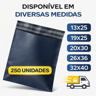 Kit 250 Envelopes Segurança Embalagem Envio 13x25 19x25 20x30 26x36 32x40 Saquinho E-commerce em Oferta na Shopee
