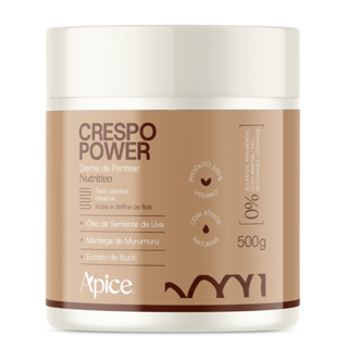 Apice Apse Creme de Pentear Nutritivo Crespo Power No Poo | Low Poo 500g Cabelos Crespos em Oferta na Shopee