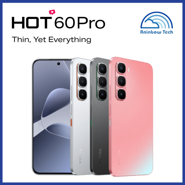 Infinix HOT 60 PRO Ultra-Slim | 4G – AMOLED 1.5K 144Hz | 256GB + 8–16GB RAM | Helio G200 | 5160mAh | NFC | IP64 em Oferta na Shopee