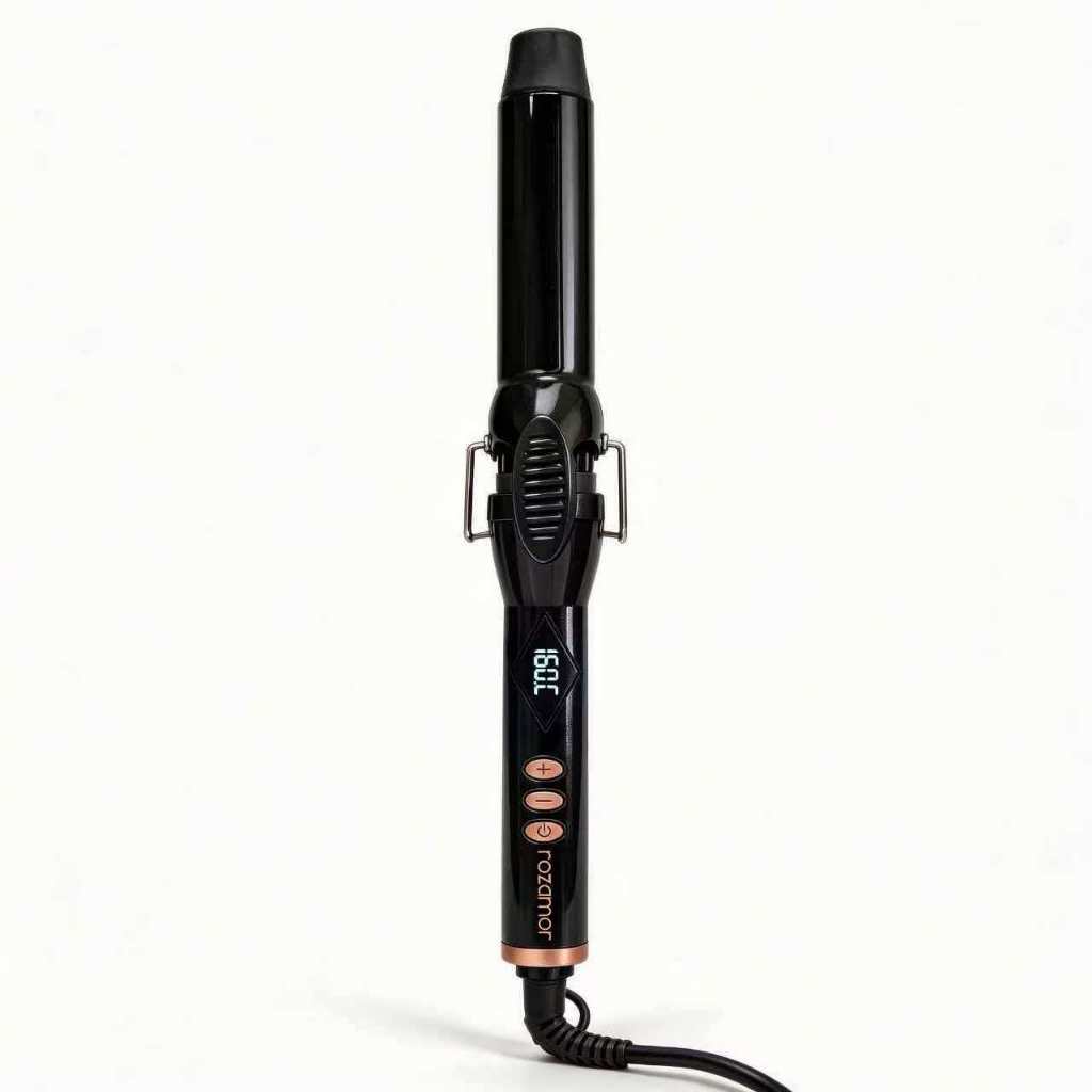 Babyliss Profissional 32mm Bivolt Modelador de Cachos com Display LCD Preto com Rose Gold