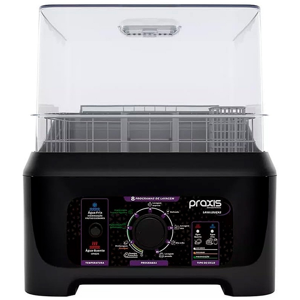 Lava Louças Portátil Praxis LLPP Semi Automática 220V Compacta