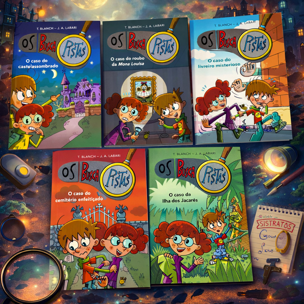 Livro Os Busca Pistas – Aventuras 6 ao 10  Mais mistérios, mais desafios, mais diversão!