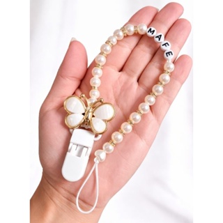 Prendedor de Chupeta Personalizado com Nome luxo | Porta Chupeta Bebê | Presente para Recém-Nascido em Oferta na Shopee