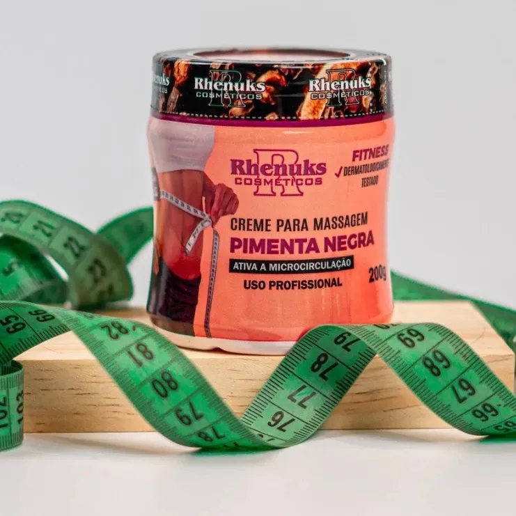 Creme Redutor Pimenta Negra  Ativador da Circulação, Firmador e Anticelulite