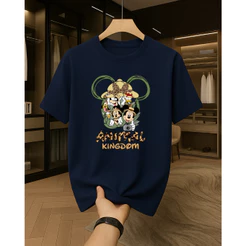 Camiseta Unissex Animal Kingdon Adulto e Infantil 100% Algodão Premium