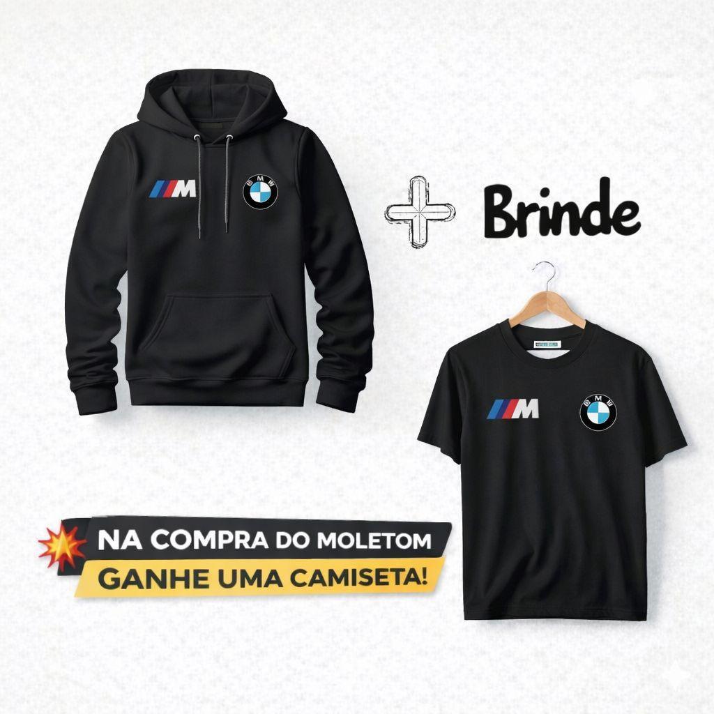 Moletom Canguru bmw + Camiseta bmw  de Brinde – Combo Exclusivo Imperdível 🔥🚗