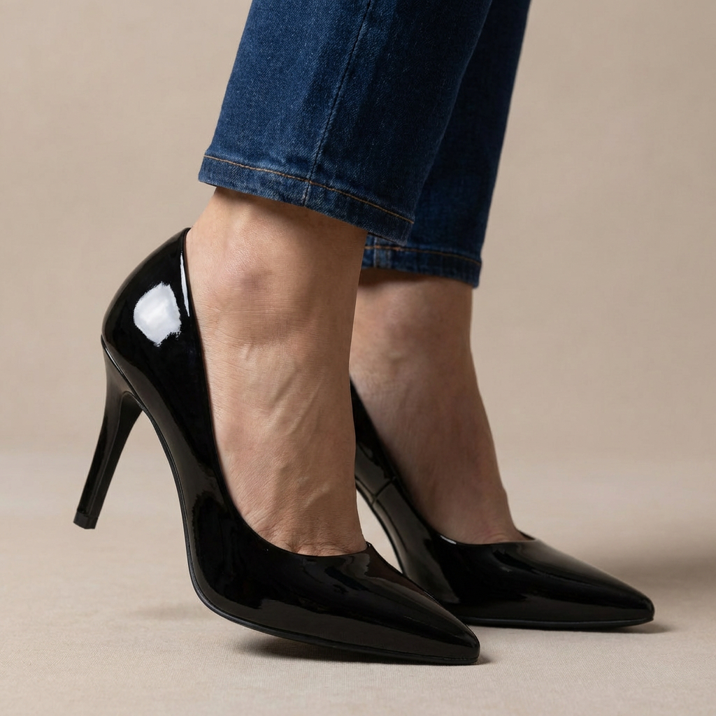 Scarpin Verniz Salto Alto Fino Conforto Clássicos Noiva Casamento Festa Elegante Promoção Oferta