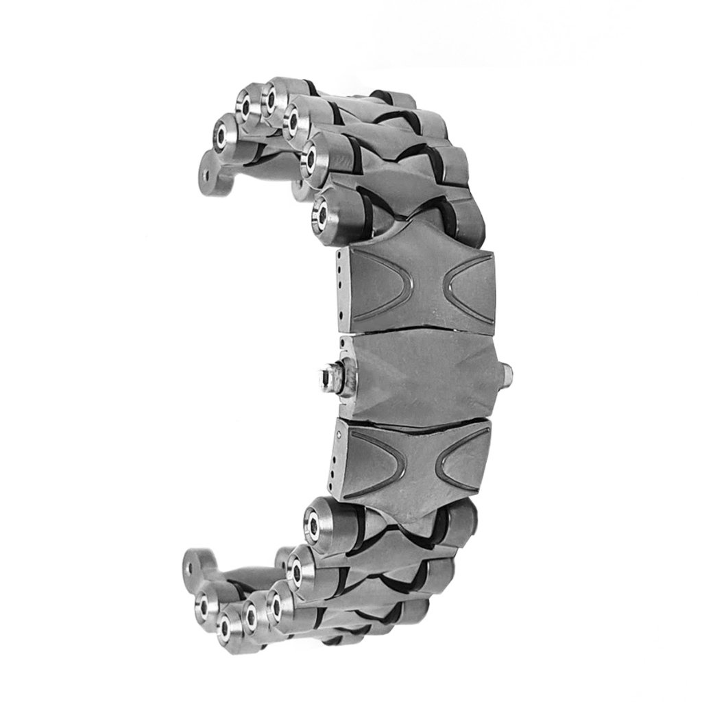 Pulseira para Oakley Tank Minute Machine Em Titânio Prata