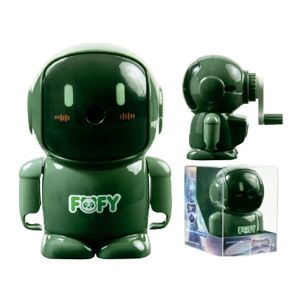 Apontador Mecânico de Mesa Robot Space Fofy Papelaria de Luxo com Gaveta