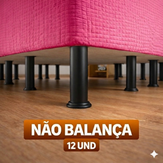 Atacado Kit 6 Pés para Cama Box Reforçados 12cm com Parafuso | A Partir De 5  Kits Para Atacado em Oferta na Shopee