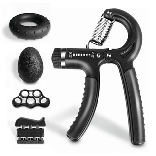 Kit 5 Peças Hand Grip Flexor De Punho Ajustável De Mola Antebraço Mãos 5-60Kgs