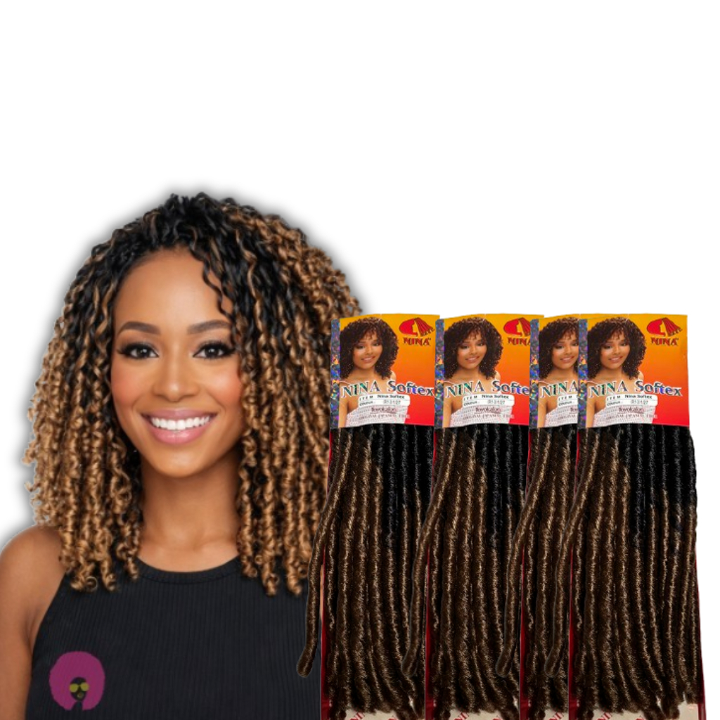 Kit 5 Cabelo Nina Softex Soft Dread 70cm ORIGINAL – crochret braids - Nina Pacotinho