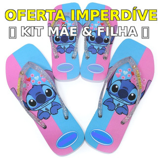 Kit Mãe e Filha Chinelo Combinando Presente Especial Confortável