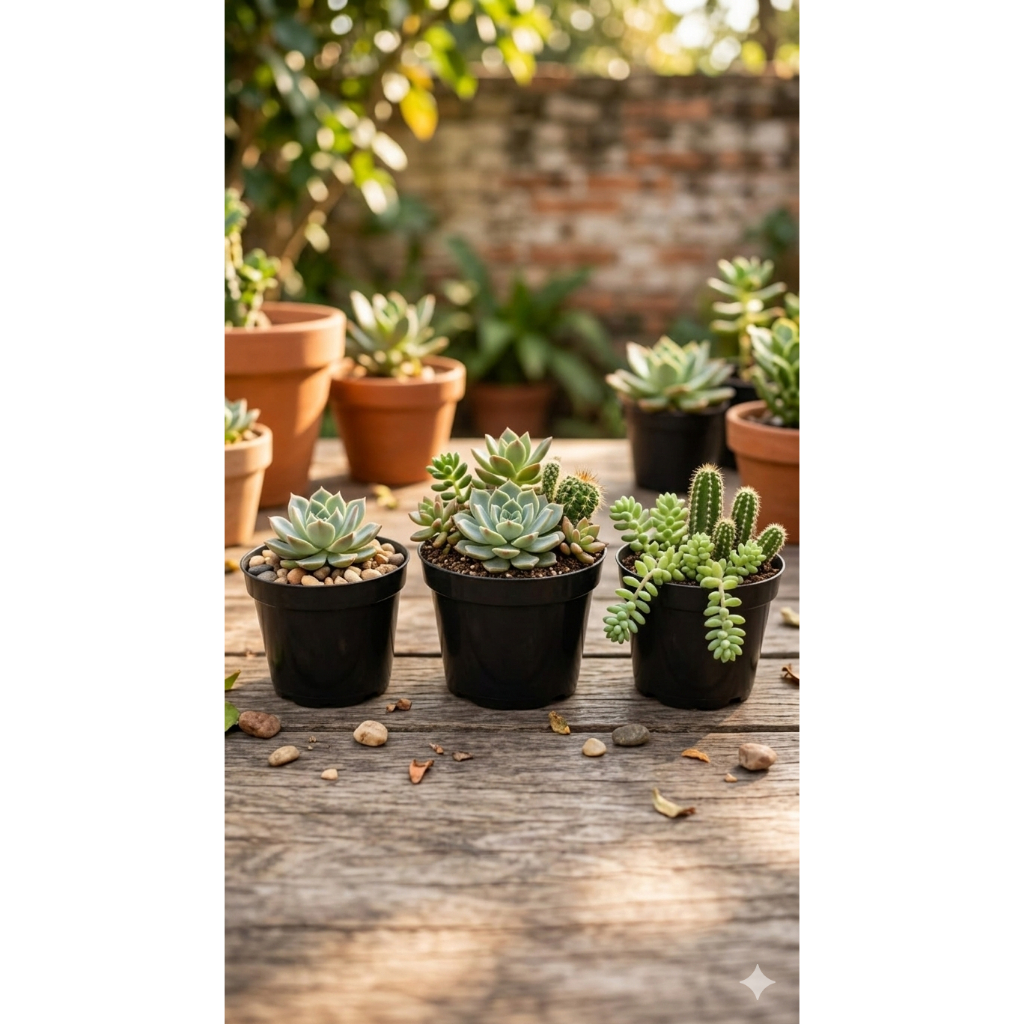 Kit 100 Vasinhos Pote numero 6 80ml Para Cactos Suculentas Mudas Flores Pequenas