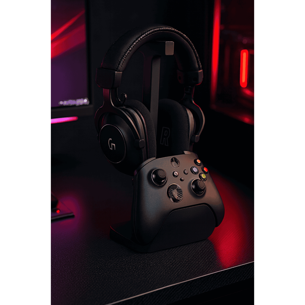 Suporte para um controle Xbox e suporte para fone de ouvido/HeadSet em Oferta na Shopee