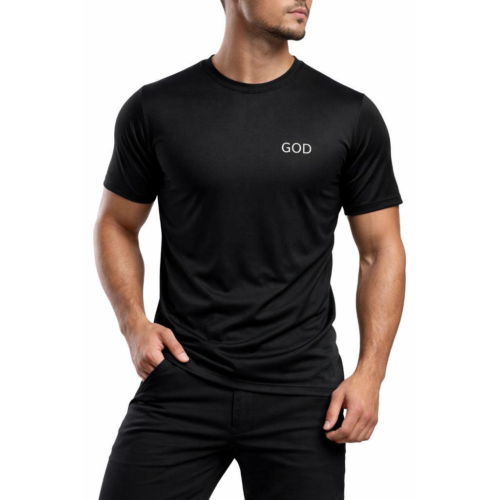 Camiseta DryFit Academia Masculina Dry Fit GOD Camisa Treino Fitness Confortavel Estilo Moderno