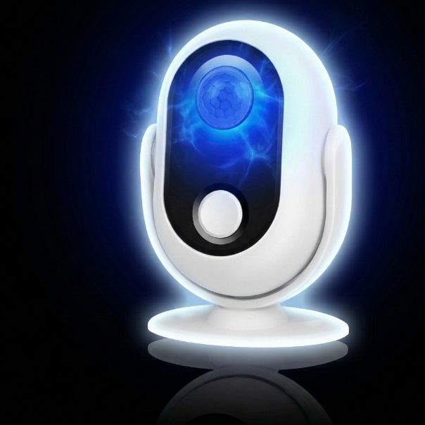 Sensor De Presença Campainha Alarme BM-607 Bivolt Detector De Movimento Para Sua Casa Loja Garagem