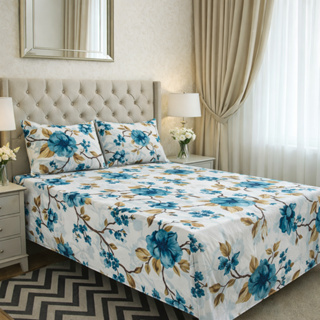 Capa Protetora Luva Casal King Estampada 3Pçs Hipercal C/Elástico 100% Algodão 400 Fios em Oferta na Shopee