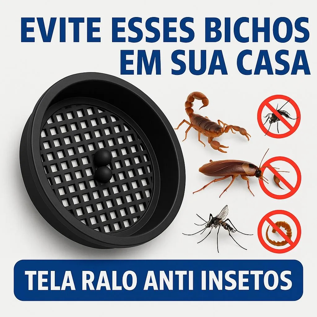 Tela Anti Inseto Escorpião Dengue Baratas Para Ralos 10cm Filtro Contra Entupimento Banheiro em Oferta na Shopee