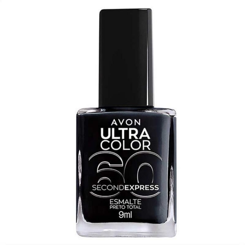 Esmalte Avon Ultra Color 60 Second Express cor preto.