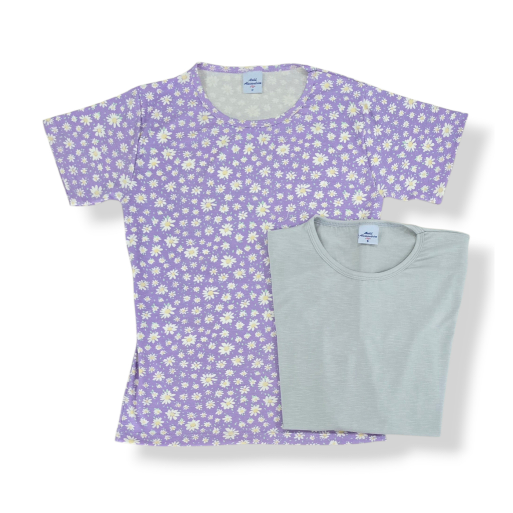 Kit 2 T-shirt Viscolycra Blusinha Manga Curta Soltinha Corpo Feminina Básica em Oferta na Shopee