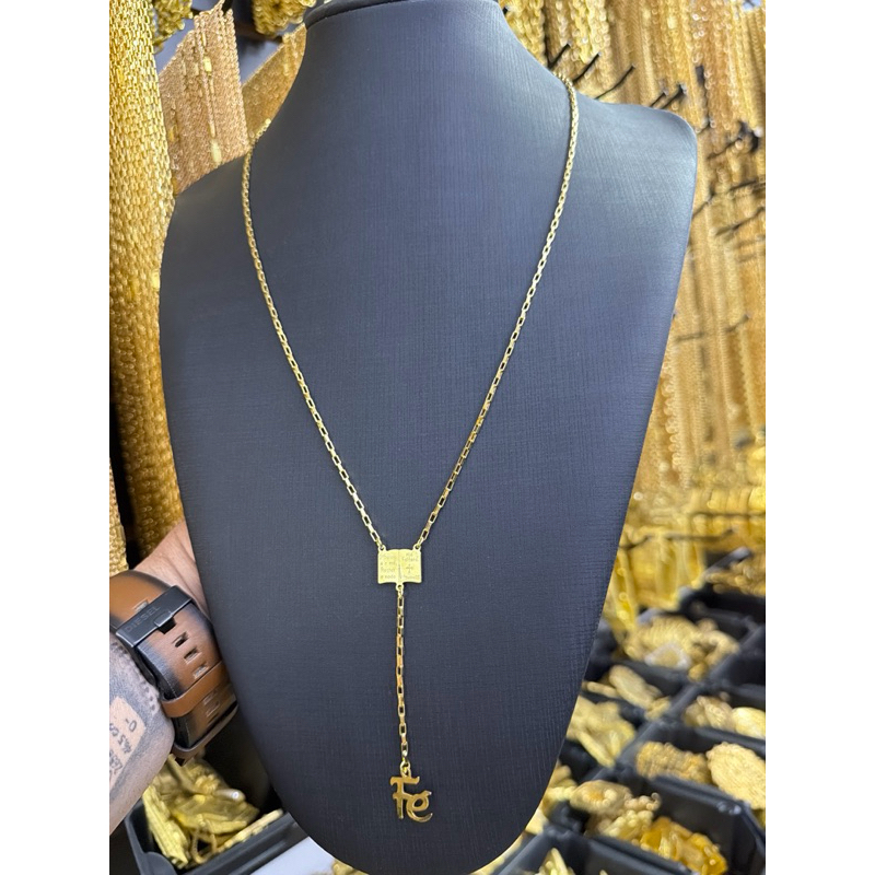 Terço nossa senhora aparecida fé de moeda antiga legítima em Oferta na Shopee