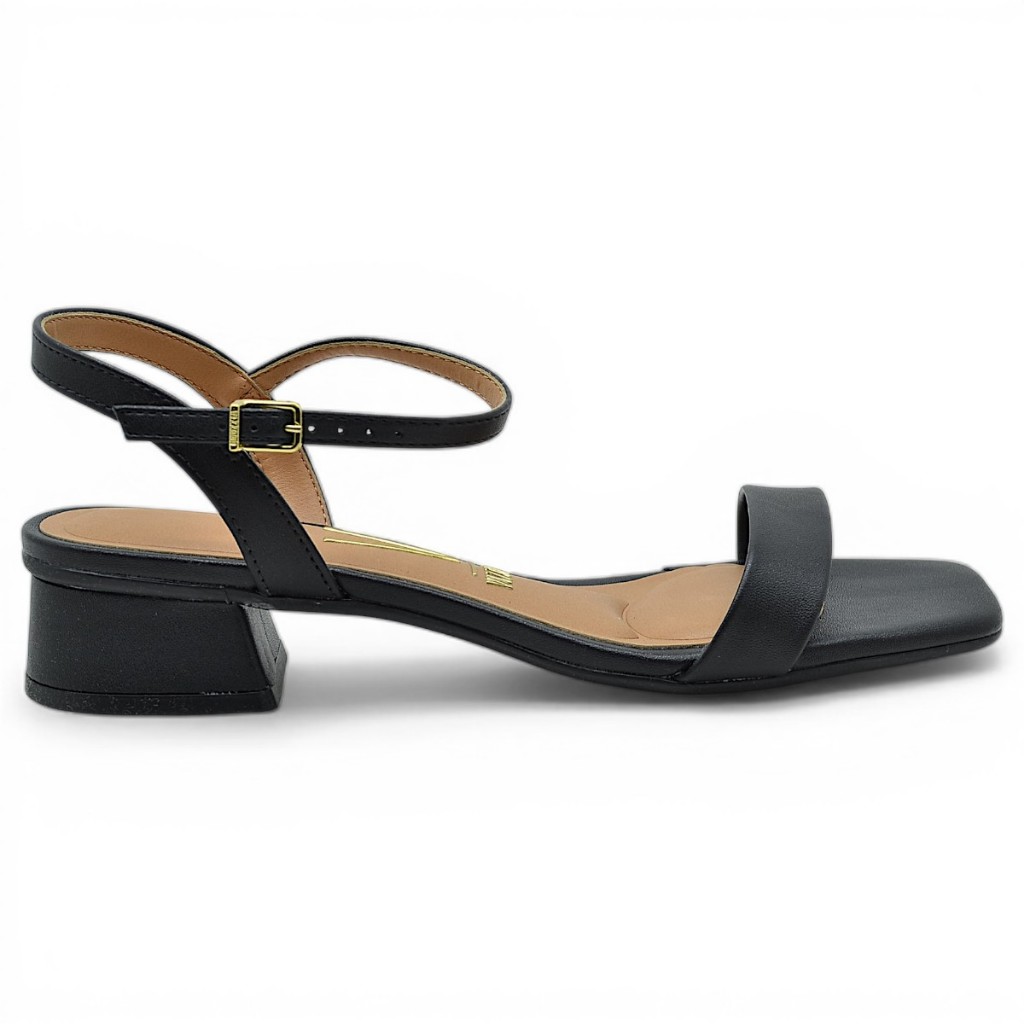 Sandalia Vizzano Feminina Salto Baixo Grosso Bloco Conforto Original