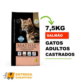 Ração Farmina Matisse para Gatos Adultos Castrados Sabor Salmao - 7,5Kg-Envio Rápido em Oferta na Shopee