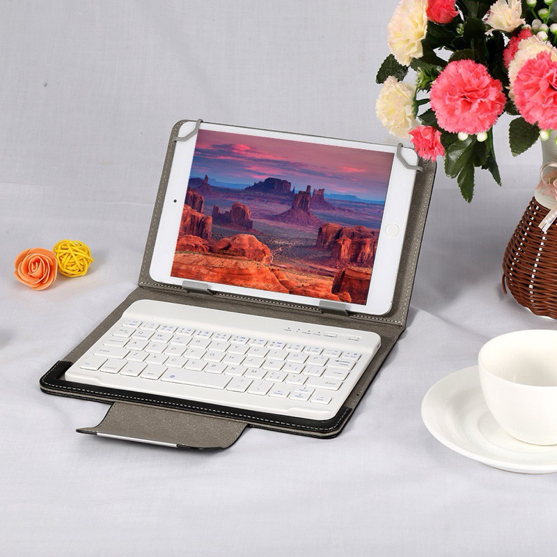 Capa carteira Teclado  Para Tablet univesal 10 polegada A8 Tela 10 univesal s6lite A9plus lenovo m10 plus  redimi pad 2