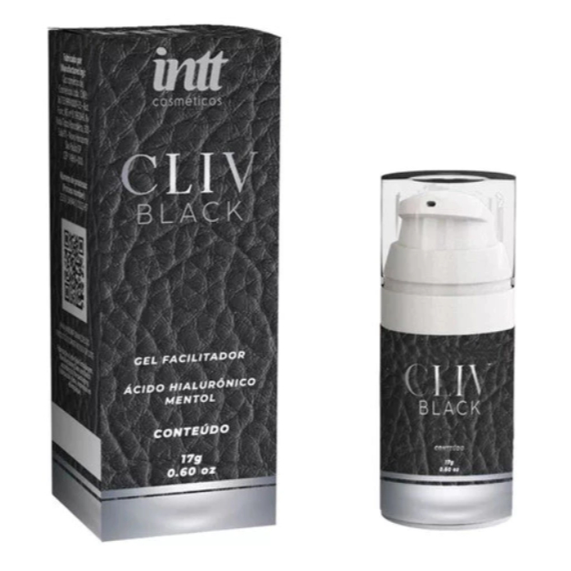 Cliv Bleck Gel Lubrificante Intt - Reduz Sensibilidade Sex Shop