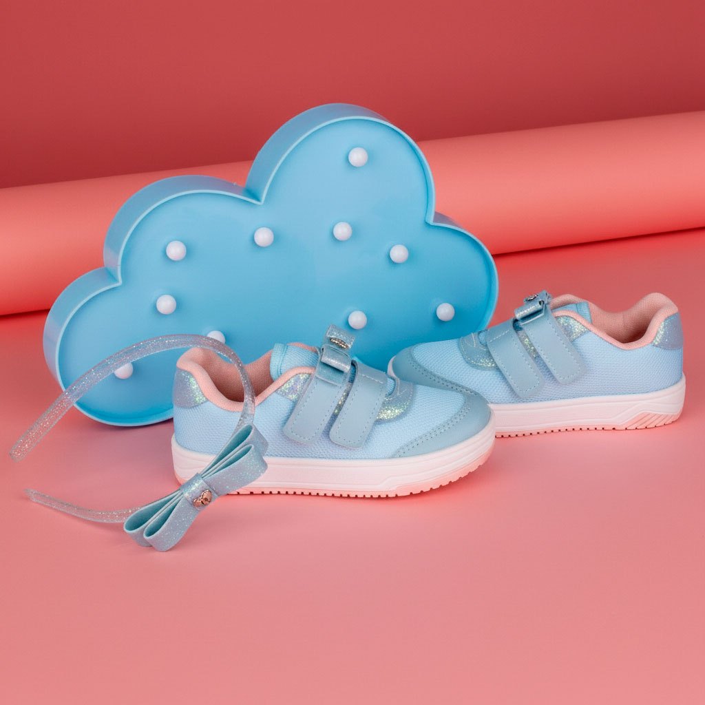 Tênis Infantil Meninas Kidy Happy Anis Nude Tecnologia Equilíbrio Leveza Estilo Conforto Diário